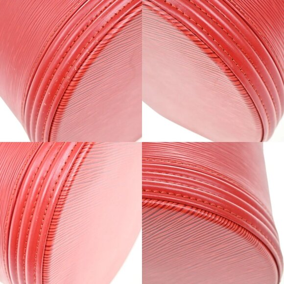 LOUIS VUITTON LV Logo Cannes Hand Vanity Bag Epi Leather Red M48037 86YH741 - Picture 7 of 15